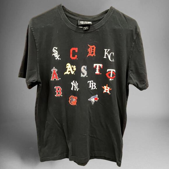 New Era MLB Baseball Logos All Over Print Short Sleeve Shirt E-06 - Picture 1 of 8